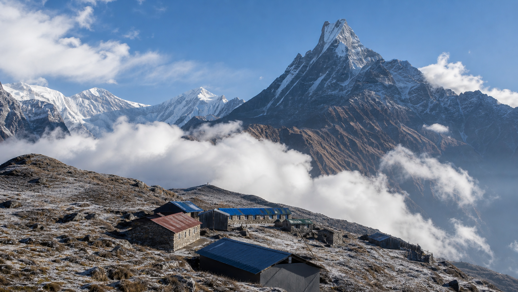 Mardi Himal Trekking super realistic image 5